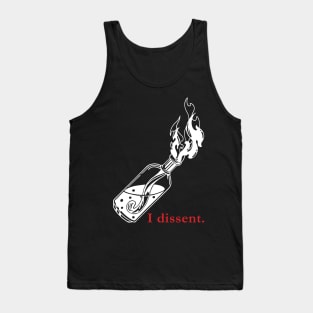 I Dissent - White Bottle Tank Top